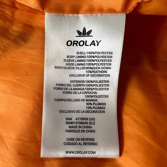 Orolay Women's Long Thickened Down Jacket Puffer Coat Hooded Black XL Y2K - Picture 6 of 11